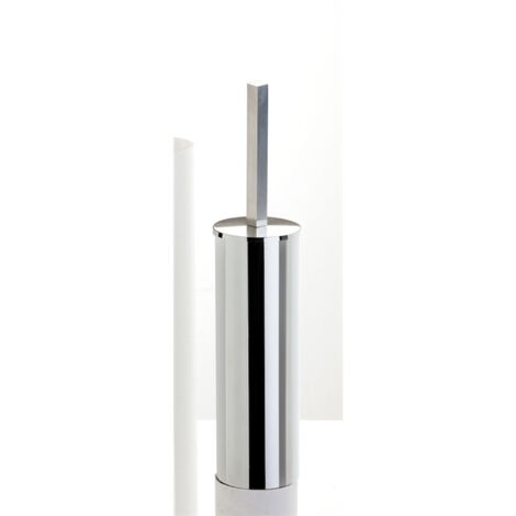 STILHAUS Saturno porta scopino a parete acciaio satinato codice prod: 000ST039M54