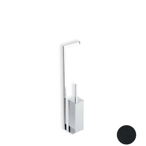 STILHAUS Urania piantana porta rotolo e scopino ottone nero codice prod: 000U20M23