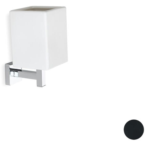STILHAUS Urania portabicchiere ceramica nero codice prod: 000U1023