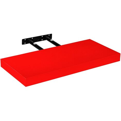 STILISTA® Wandregal Volato, freischwebend, Farb- & Größenwahl, 30 cm Rot