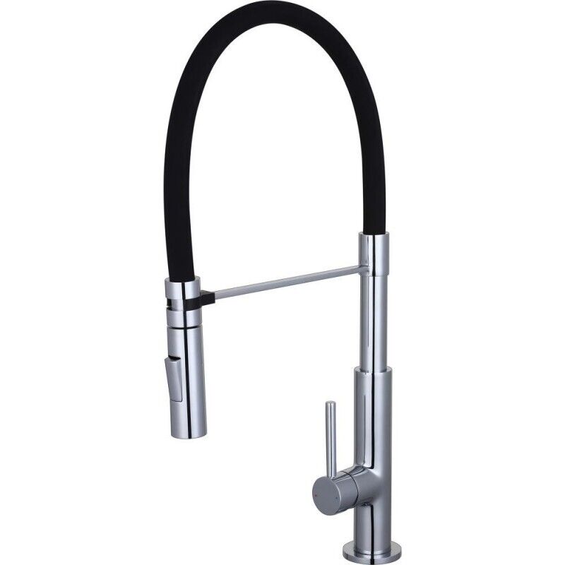 Schütte Mitigeur cuisine stilo avec flexible soft-touch - chromé-noir