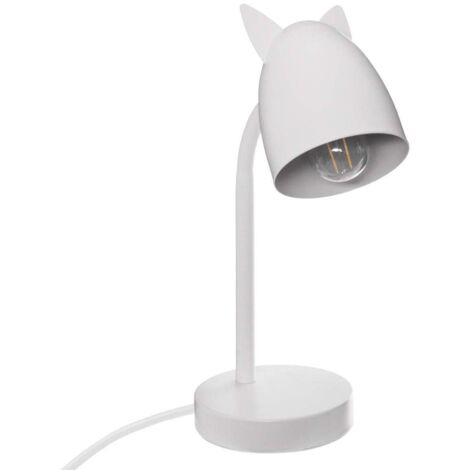 Stilvolle Schreibtischlampe OREILLES in schönen Farben aus Metall für Kinder, 18 x 12 x 31 cm, Atmosphera for kids