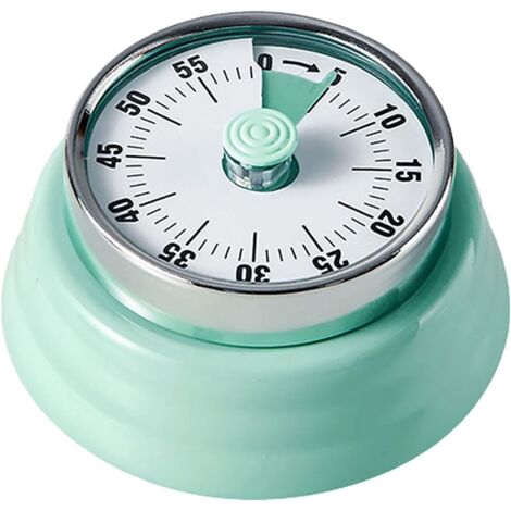 Stilvoller Retro-Küchentimer aus Edelstahl mit Magnetbefestigung, 60-Minuten-Countdown-Timer und akustischem Alarm – perfekt zum Kochen, für Büroarbeiten und zum Lernen.
