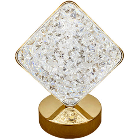Stimmungslampe  Mond-/Sternen-Nachtlicht  Acryl und Metall  Gold  10 x 18 cm  300 g  USB  Partydekoration oder stimmungsvolle Abendbeleuchtung