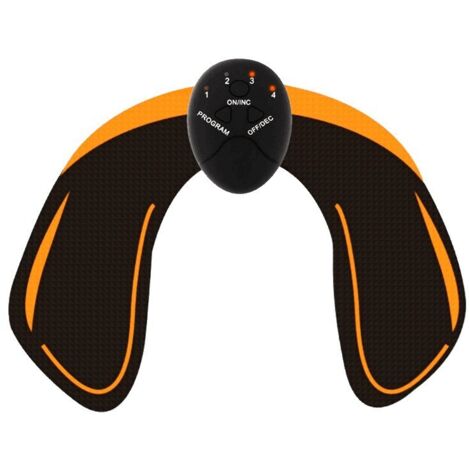 Stimulateur musculaire abdominal EMS pour salle de sport à domicile, ensemble orange de 2 pièces-AquaForge