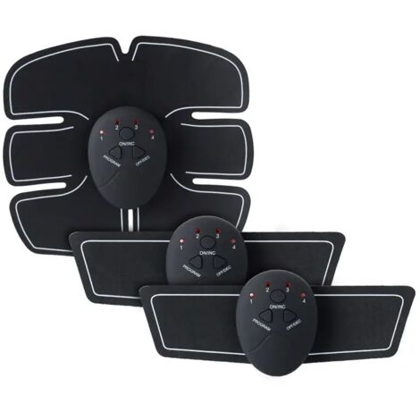 Stimulateur musculaire intelligent EMS, appareil de fitness sans fil pour l'entraînement abdominal, autocollants amincissants et massage corporel.-AquaForge
