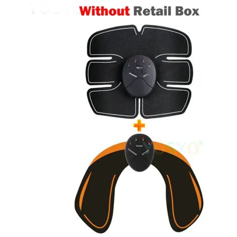 Stimulateur musculaire sans fil EMS, appareil de fitness intelligent pour exercices abdominaux, ceinture amincissante à autocollants corporels, unisexe-AquaForge