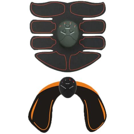 Stimulateur musculaire sans fil EMS unisexe pour abdominaux, fitness et hanches, patch amincissant et masseur-AquaForge