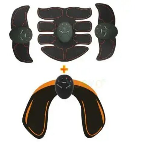 Stimulateur musculaire sans fil intelligent EMS, appareil de massage et d'entraînement abdominal, coussin minceur électrique pour la perte de poids 00288-AquaForge