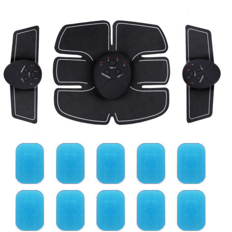Stimulateur musculaire Smart EMS, kit de 3 pièces avec gel (version à piles)-AquaForge