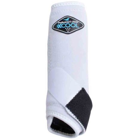 Stinchiere 2XCOOL Sports Medicine in tessuto tecnico performante che continuamente allontana calore e umidità: Full, Bianco