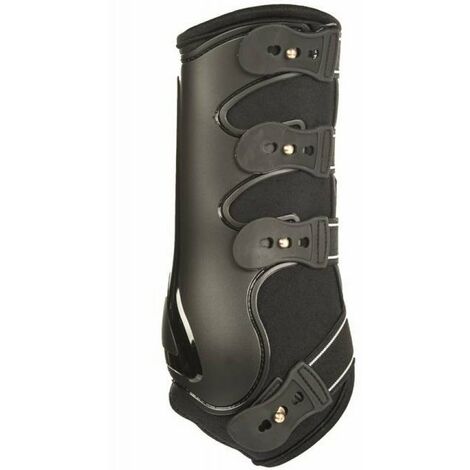 Stinchiere anteriori traspiranti da dressage con chiusura rapida modello Dressage Dance: Full, bianco
