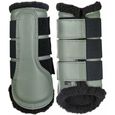 Stinchiere con imbottitura interna e chiusura a strappo modello Comfort: XL, nero/nero
