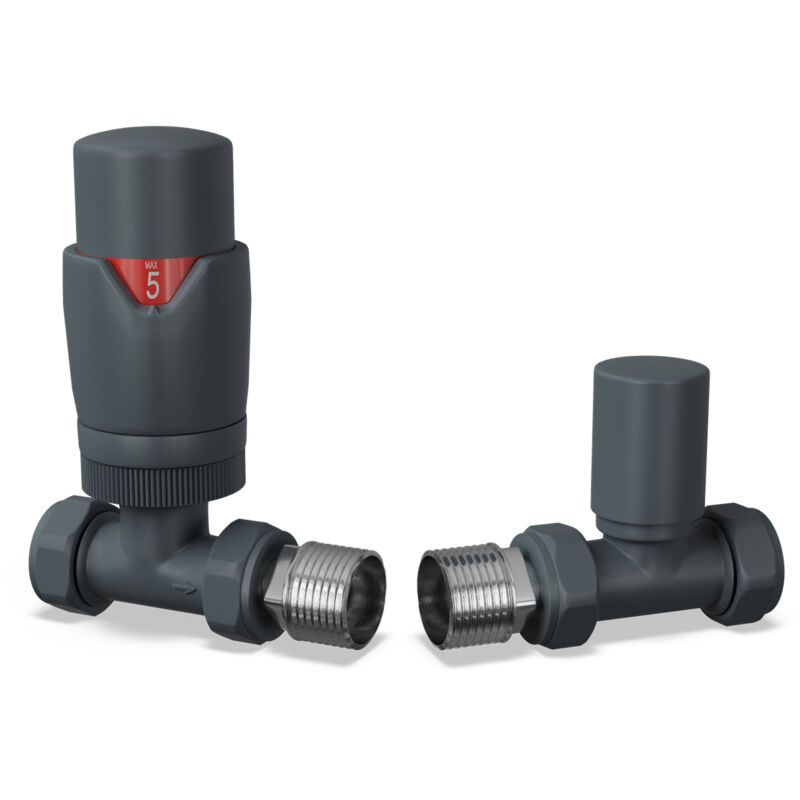 Image of Stirling Bold - Anthracite Thermostatic Radiator&hellip;