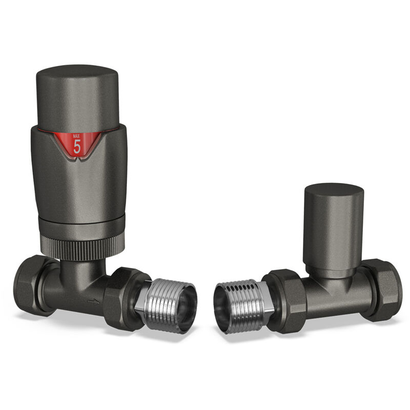 Image of Stirling Bold - Pewter Thermostatic Radiator&hellip;
