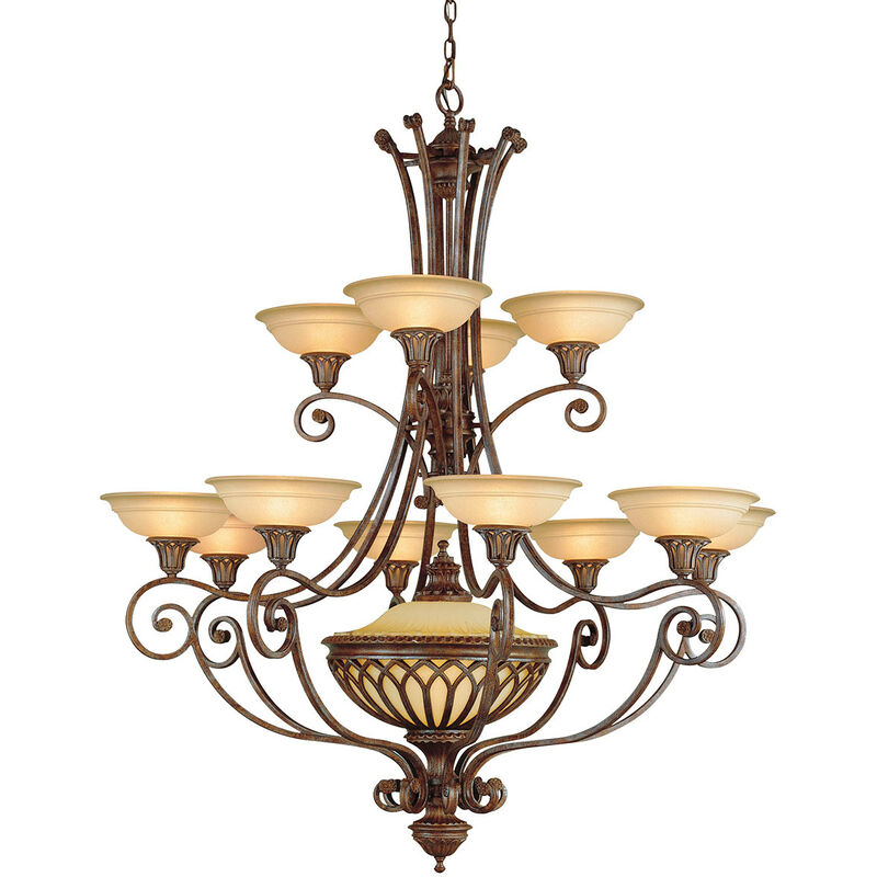 Elstead - 12 Light Multi Arm Kronleuchter British Bronze Finish, E27