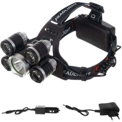 Stirnlampe 5 x led t6 cree