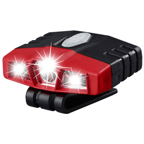 Stirnlampe mit Infrarotsensor, Kappen-Stirnlampe für Angeln, Camping, Baseball