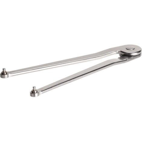 Stirnlochschlüssel verstellbar Edelstahl 11-60mm/3mm Zapfen AMF