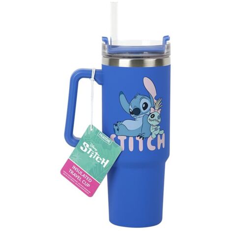 Stitch Blue 900ml Multiway Travel Cup and Straw