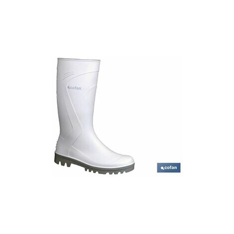 Stivale da pioggia in PVC bianco taglia 44