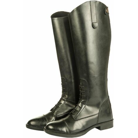 Stivale equitazione per Donna e Bambino in pelle sintetica modello New Fashion: 36, nero 9100