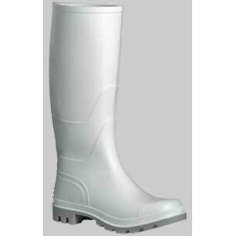 Stivale in pvc bianco mod. ginocchio n 43