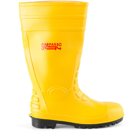 STIVALE PVC GIALLO S5 PUNTA+LAMINA
