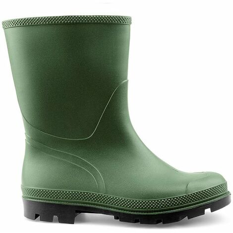 SOCIM-XX STIVALE PVC TRONCHETTO VERDE-NERO 44