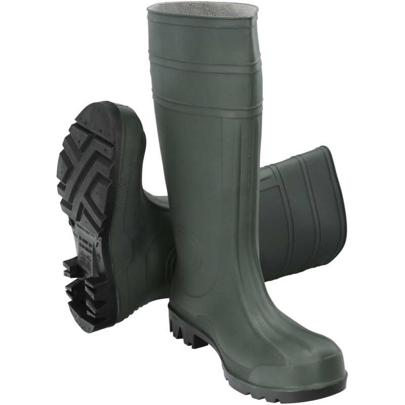 Linea profesional - Stivali di gomma alti verdi di sicurezza n. 42 (Coppia) - Wolfpack