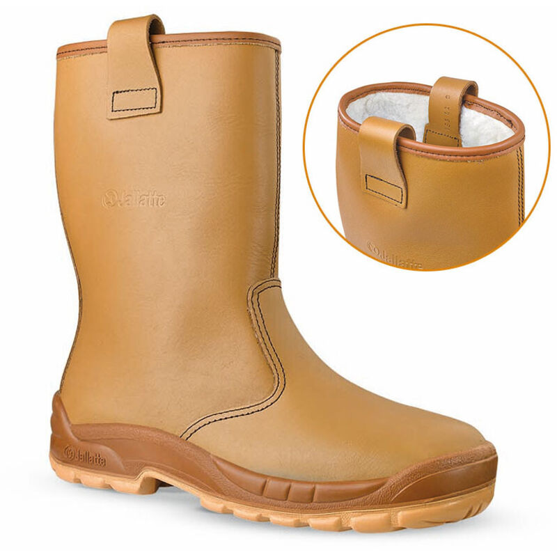 Bottes de sécurité Jallatte Taille 43 jalartic sas S3 ci src cuir pleine fleur ap 23 et semelle Softane bi-matière