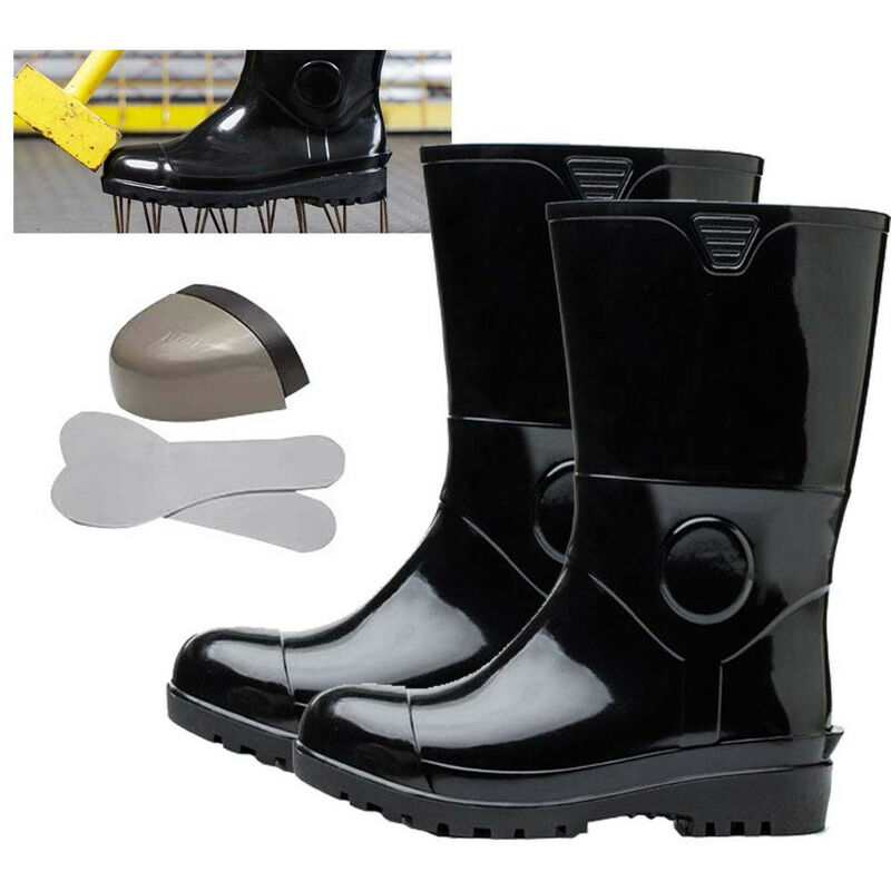 Image of Stivali da pioggia per la sicurezza sul lavoro Infrangibili Resistenti all'usura Resistenti alla perforazione Resistente agli acidi e agli alcali