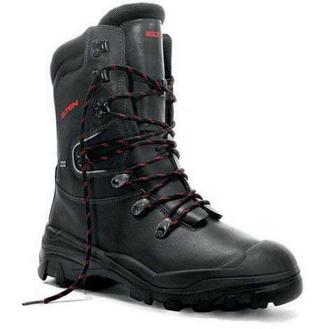 Stivali di sicurezza della foresta aborista gtx size 46 cuoio da vacca impermeabile nero