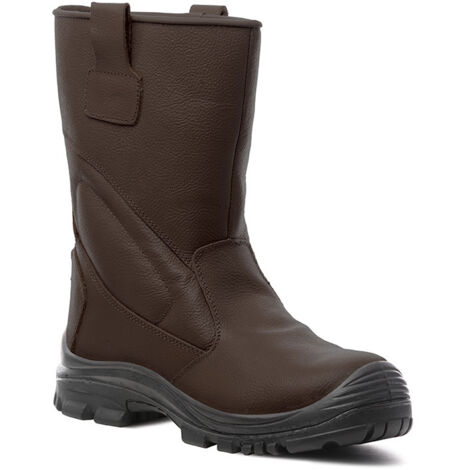 Stivali di sicurezza foderati in pelle Coverguard Piemontite S3 CI SRC Marrone 38