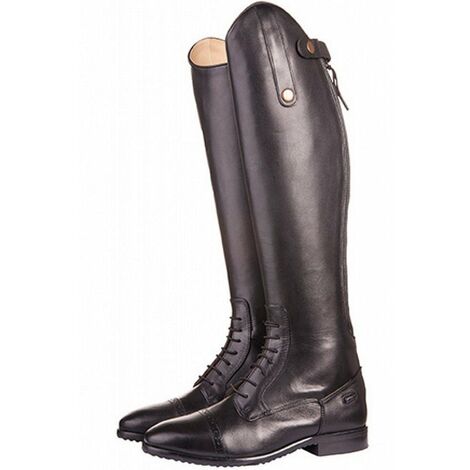 Stivali equitazione in pelle per donna e uomo Valencia versione corta: 39, cognac 1000
