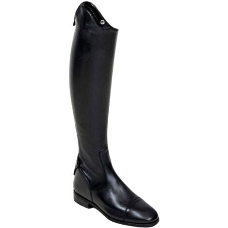 Stivali in pelle medio corto modello Lippi con fascia elastica lungo la cerniera e zip: 39