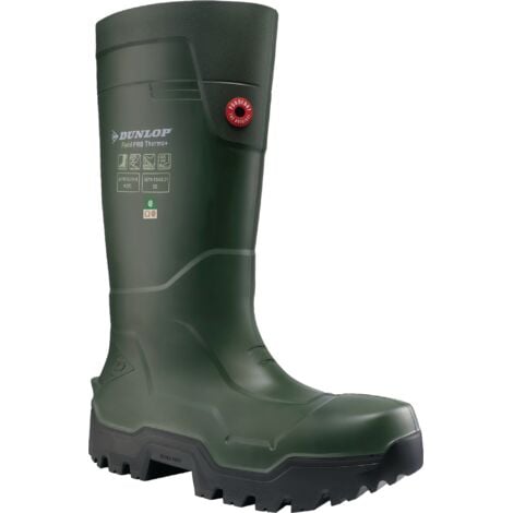 DUNLOP Stivali invernali di sicurezza Fieldpro Thermo+ Taglia 40 verde S5L CI CR SR FO LG EN20345
