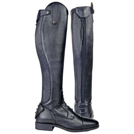 Stivali -Latinium Style- extra lungo, circonfe. XL: 40, nero