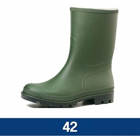 STIVALI PVC VERDI TRONCHETTO 42