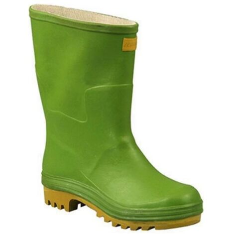 Stivali Tronchetto Gomma Mod. Rain Verde N. 44