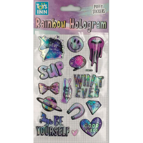 Stnux Holografische Einhorn-Aufkleber – Regenbogen, zum Dekorieren von Notizbüchern
