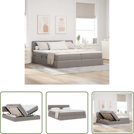 Stoccaggio sotto letto -  Letto con Contenitore Talpa 200 x 200 cm Pelle Sintetica
