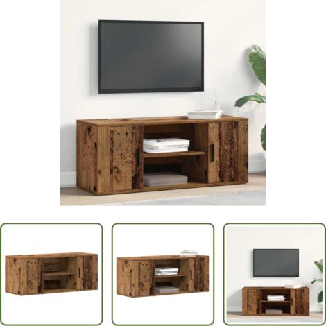 Stoccaggio TV -  Mobile TV Legno vecchio 100 x 35 x 40 cm Legno multistrato
