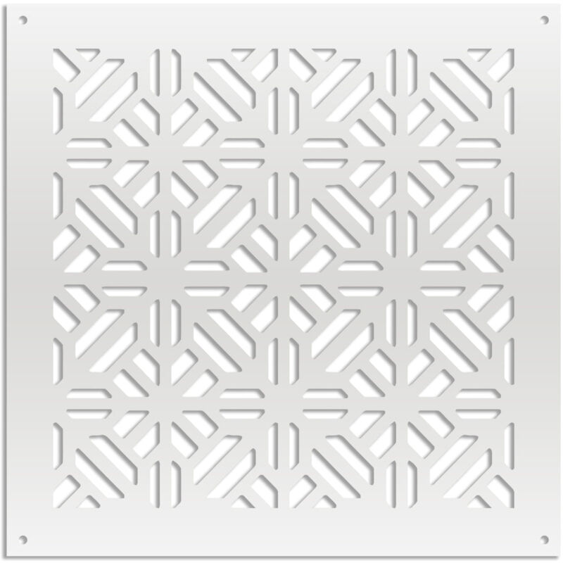 Image of Stoccolma - Pannello in pvc traforato - Parasole - Colore: bianco - Misura: 73x73 cm