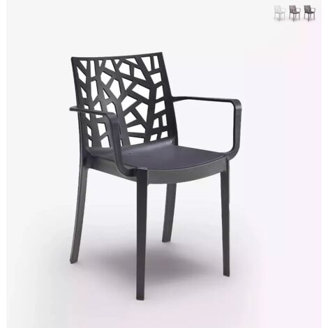 Kit 20 sedie rattan bistrot con braccioli Juta - Sedie - Sedie e