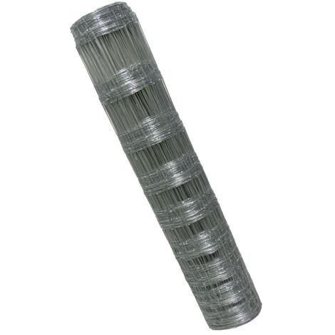 Stock Fencing Wire Mesh Barrier 0.8M (Galvanised Animal Netting Fence Metal Garden)