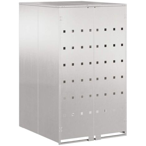 Stockage de Poubelle à Roulettes avec Couvercle à Gaz Relevable pour Poubelle de 240L CFW82063