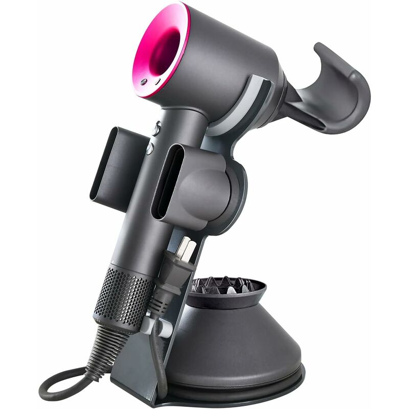 Stockage Sèche-Cheveux Titulaire Support Compatible pour Sèche-cheveux Dyson Supersonic, Compatible pour Diffuseur et Buse