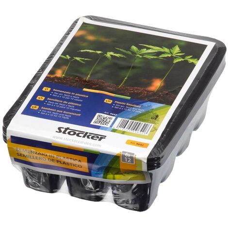 Stocker Kunststoff Saatbett Set 6 x 12 Töpfe ric. für Art. 9622 9623