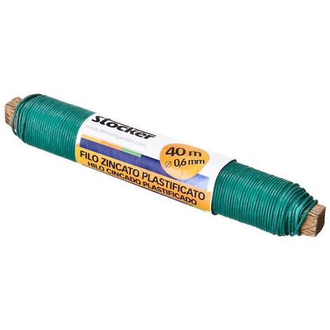 Stocker Kunststoffummantelter verzinkter Draht Ø0,6 mm 40 m